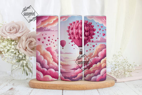 Dreamy Love Balloon Tumbler Wrap PNG Sublimation sassyprint 
