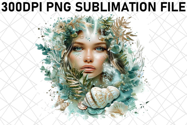 Dreamy Mermaid PNG Bundle Collection Sublimation afrosvg 