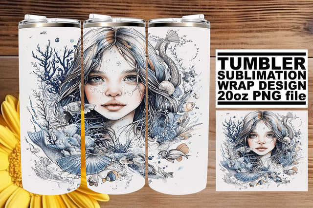 Dreamy Oceanic Siren Sublimation Pack Bundle Sublimation afrosvg 