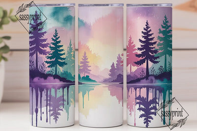Dreamy Pastel Landscape 20oz Tumbler Sublimation sassyprint 