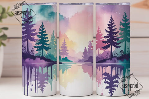 Dreamy Pastel Landscape 20oz Tumbler Sublimation sassyprint 