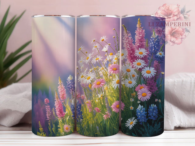 Dreamy Pink Floral Tumbler, Dreamy Pastel Tumbler, Stylish 20oz Wrap, Sublimation Design, Trendy Gift Idea, Pastel Garden Wrap, Botanical Floral Tumbler Sublimation Li Zamperini 