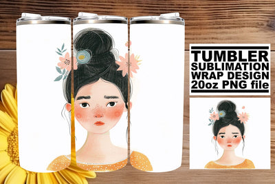 Dreamy Portrait Art Tumbler Design - Sublimation 20oz Sublimation afrosvg 