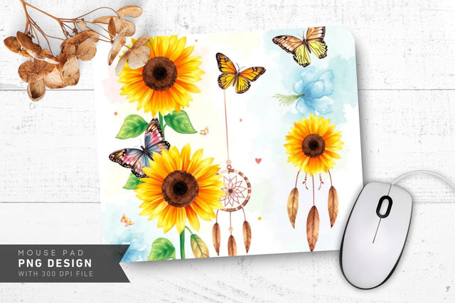 Dreamy Rustic Field Mousepad Sublimation Regulrcrative 