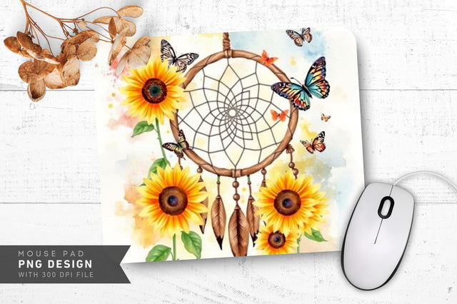 Dreamy Rustic Garden Mousepad Design Sublimation Regulrcrative 