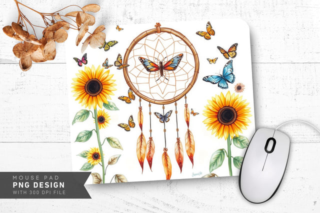 Dreamy Rustic Garden Mousepad Sublimation Regulrcrative 