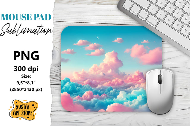 Dreamy Sky mouse pad sublimation. Sublimation Yustaf Art Store 