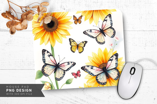 Dreamy Sunflower Glow Mousepad Sublimation Regulrcrative 