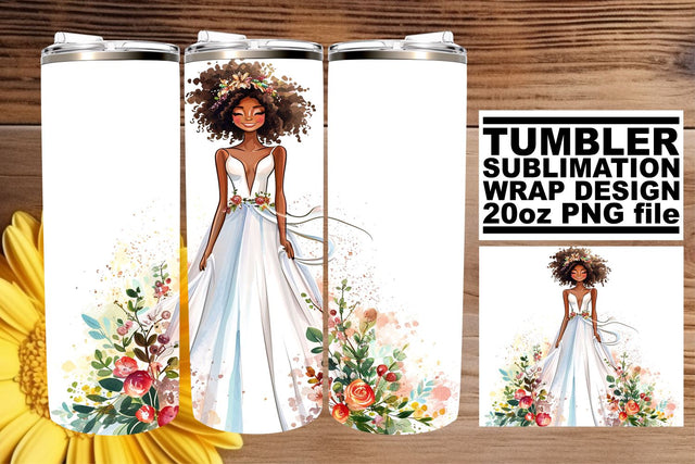 Dreamy Watercolor Wedding Tumbler Wrap: Cherished Love 20oz Sublimation afrosvg 