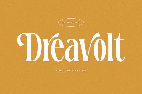 Dreavolt - Serif Display Font Font Storytype Studio 