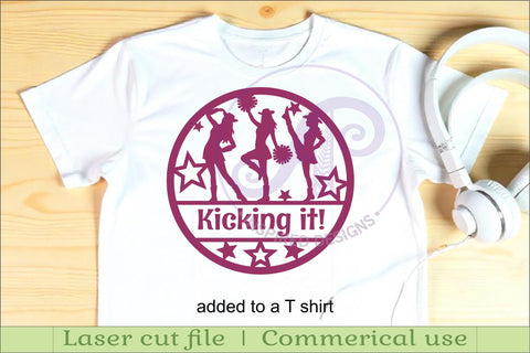 Drill team Cheerleaders name sign svg laser cut SVG APInspireddesigns 