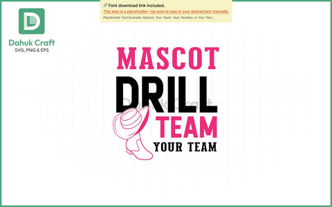 Drill Team Mascot SVG Custom Drill Team SVG PNG & EPS V1 SVG dahukdesign 