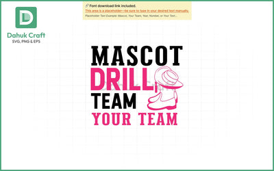 Drill Team Mascot SVG Custom Drill Team SVG PNG & EPS V5 SVG dahukdesign 