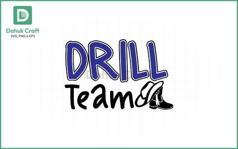 Drill Team Mom SVG Design Drill Team SVG PNG & EPS V6 SVG dahukdesign 