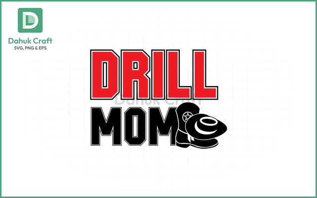 Drill Team Mom SVG – Western Style Drill Team Mom SVG PNG & EPS V10 SVG dahukdesign 