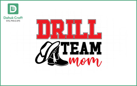 Drill Team Mom SVG – Western Style Drill Team Mom SVG PNG & EPS V3 SVG dahukdesign 