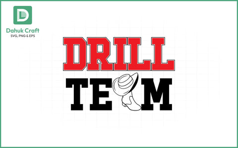 Drill Team Mom SVG – Western Style Drill Team Mom SVG PNG & EPS V5 SVG dahukdesign 