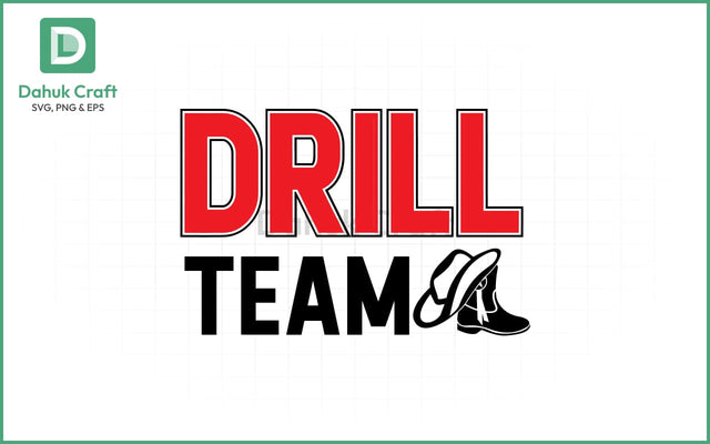Drill Team Mom SVG – Western Style Drill Team Mom SVG PNG & EPS V7 SVG dahukdesign 