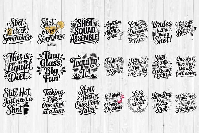 Drinker Quotes SVG Bundle, Party Alcohol Sayings PNG, Wine Quote Svg SVG Creativeart88 
