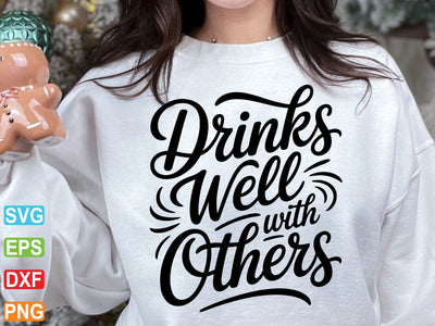 Drinks Well With Others SVG PNG, Funny St Patricks Day svg SVG artprintfile 