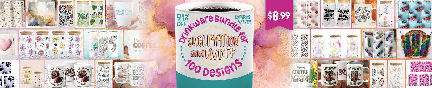 Drinkware Bundle for Sublimation and UVDTF