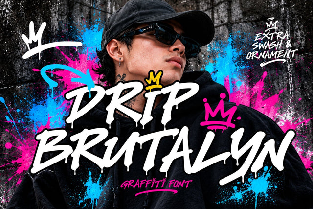 Drip Brutalyn Font Mozzatype 