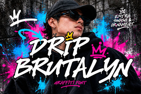 Drip Brutalyn Font Mozzatype 