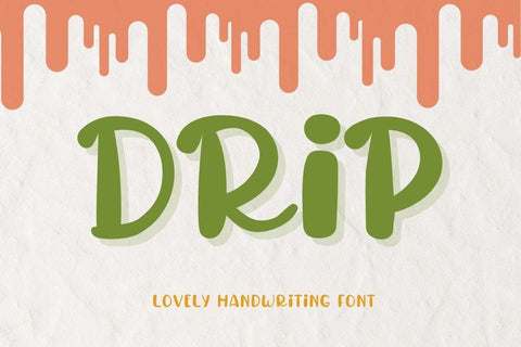 Drip - Display Font Font AnningArts Design 