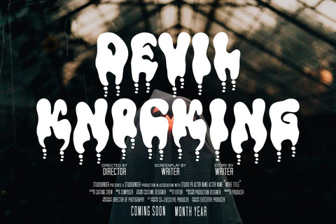 Dripcore Font Font Dm Letter Studio 