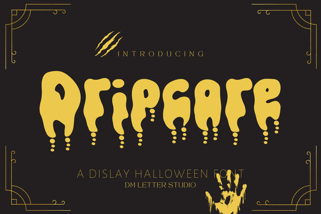 Dripcore Font Font Dm Letter Studio 