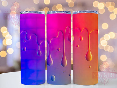 Dripping Paint Colorful 20oz Tumbler, Dripping Design, Tumbler Wrap, Sublimation Wrap, 20oz Tumbler, Paint Drip, Colorful Drinkware, Custom Cup Sublimation SvggirlplusArt 