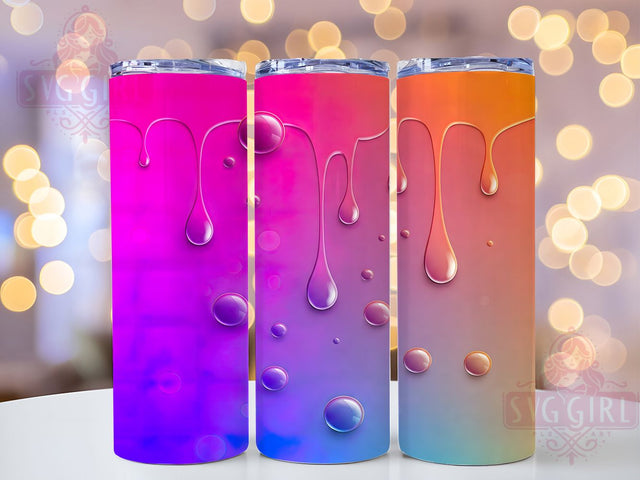 Dripping Paint Colorful 20oz Tumbler, Dripping Design, Tumbler Wrap, Sublimation Wrap, 20oz Tumbler, Paint Drip, Colorful Drinkware, Custom Cup Sublimation SvggirlplusArt 