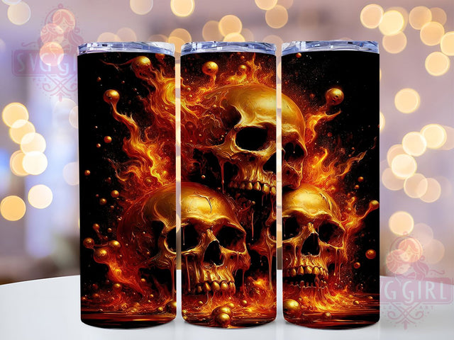 Dripping Skull Gothic Horror Tumbler, Gothic Art Tumbler, Horror Style Cup, Alternative Skull Gift, Creepy Pattern Wrap, Dark Art Design, Punk Rock Tumbler Sublimation SvggirlplusArt 