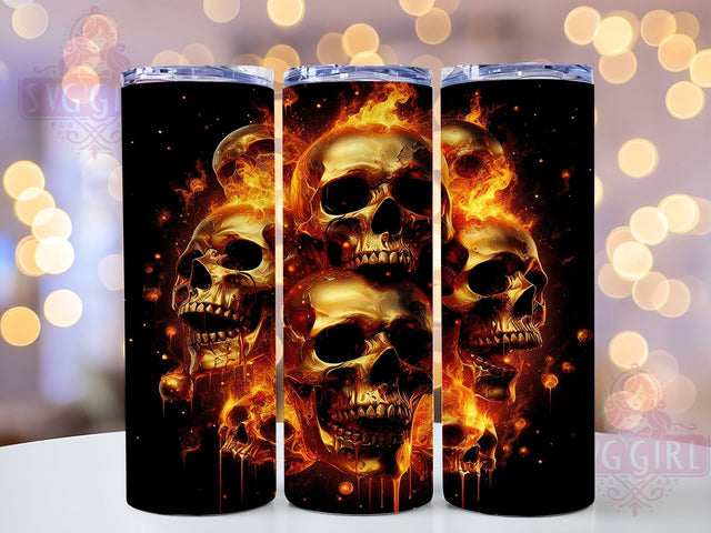 Dripping Skull Gothic Horror Tumbler, Gothic Art Tumbler, Horror Style Cup, Alternative Skull Gift, Creepy Pattern Wrap, Dark Art Design, Punk Rock Tumbler Sublimation SvggirlplusArt 