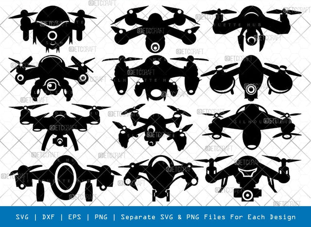 Drone Svg Cricut Cut Files Png Bundle, SB01157 SVG ETC Craft 