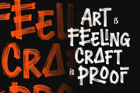 Dry Brush Font – Throwback Glorious Font Arterfak Project 