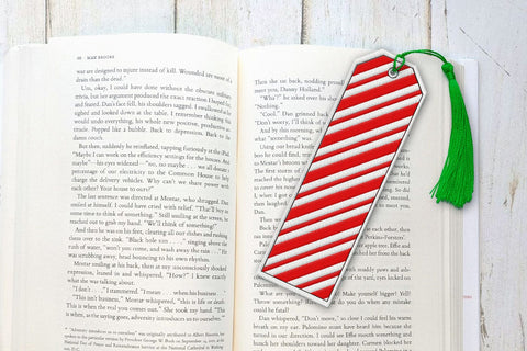 Dual Stripe Christmas Bookmark ITH Applique Embroidery Embroidery/Applique DESIGNS Risa Rocks It 