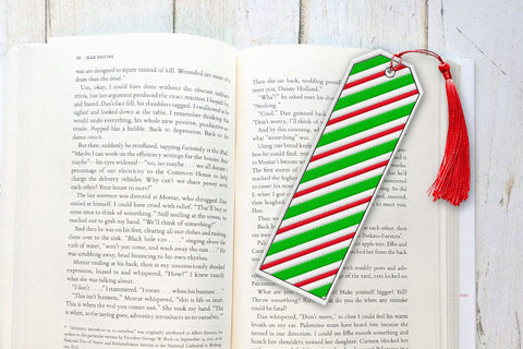 Dual Stripe Christmas Bookmark ITH Applique Embroidery Embroidery/Applique DESIGNS Risa Rocks It 