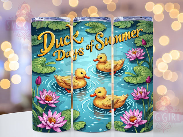 Duck Days, Summer Tumbler, 20oz Tumbler, Sublimation Design, Waterfowl Decor, Outdoor Enthusiast, Gift for Nature Lovers Sublimation SvggirlplusArt 