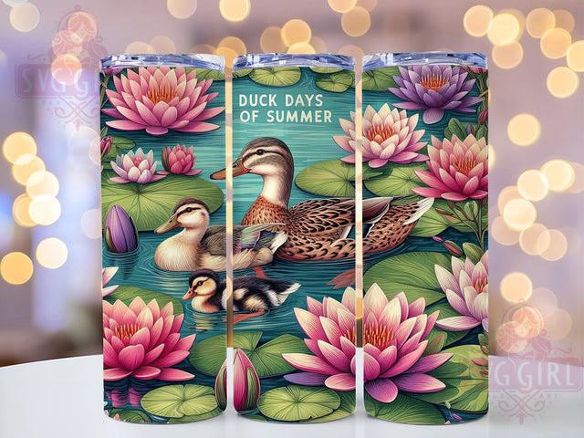 Duck Days, Summer Tumbler, 20oz Tumbler, Sublimation Design, Waterfowl Decor, Outdoor Enthusiast, Gift for Nature Lovers Sublimation SvggirlplusArt 