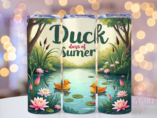 Duck Days, Summer Tumbler, 20oz Tumbler, Sublimation Design, Waterfowl Decor, Outdoor Enthusiast, Gift for Nature Lovers Sublimation SvggirlplusArt 