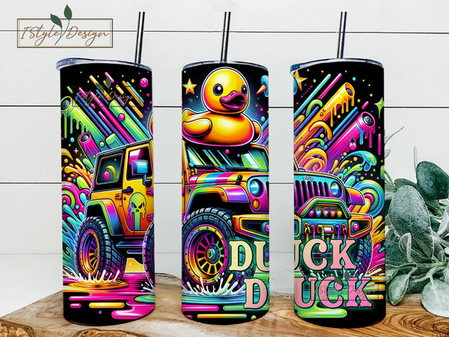 Duck Duck 20 oz Skinny Tumbler Design Sublimation Sublimation iStyleDesign 