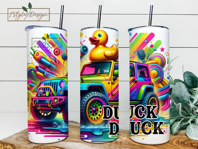 Duck Duck 20 oz Skinny Tumbler Design Sublimation Sublimation iStyleDesign 