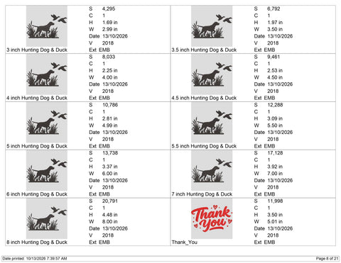 Duck Hunting Dog Embroidery Design – Labrador Retriever Goose Hunting Silhouette Machine Embroidery File Embroidery/Applique DESIGNS PatternFeed8 