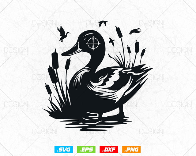 Duck Hunting Gifts Hunter Printable Clipart Svg Png, Duck Hunting Gifts for Men, Svg Files for Cricut Silhouette Decal, Instant Download SVG DesignDestine 