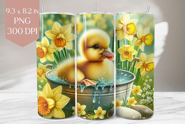 Duckling Tumbler Wrap Sublimation BijouBay 