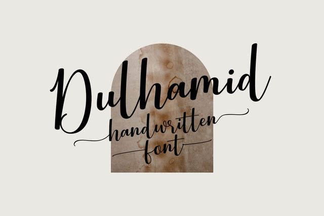 Dulhamid Handwritten Font Font Fadeline Std. 