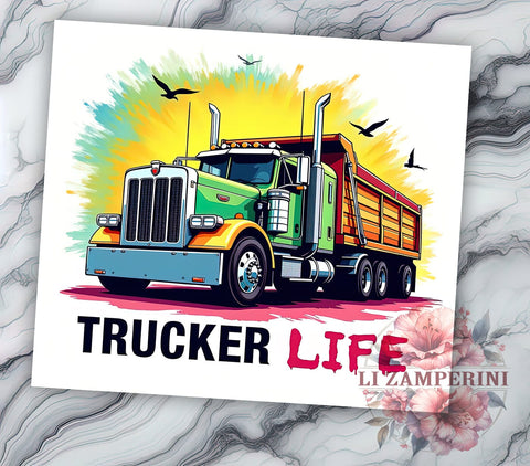 Dump Truck Tumbler, Trucker Life PNG, Construction Drinkware, Heavy Equipment Tumbler, Truck Driver Gift, Funny Dump Truck Design, Construction Worker Tumbler Sublimation Li Zamperini 