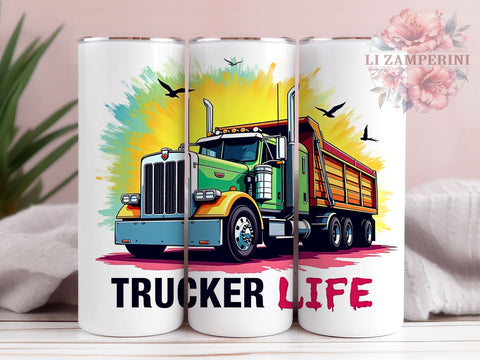 Dump Truck Tumbler, Trucker Life PNG, Construction Drinkware, Heavy Equipment Tumbler, Truck Driver Gift, Funny Dump Truck Design, Construction Worker Tumbler Sublimation Li Zamperini 