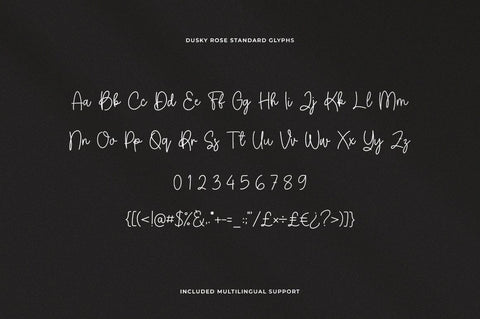 Dusky Rose Handwriting Font Font Heinzel Studio 